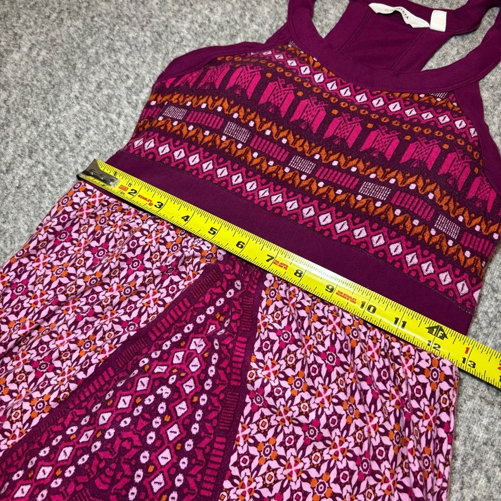 Athleta Women’s Rio Maxi Racerback Dress Small Raspberry Persia Pink Boho - Picture 11 of 12